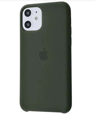 Чехол для iPhone 11 (Темно-зеленый) | Silicone Case iPhone 11 (Dark Green)