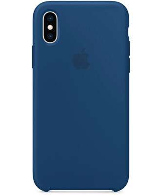Чехол на iPhone XS (Синий) | Silicone Case iPhone XS (Blue)