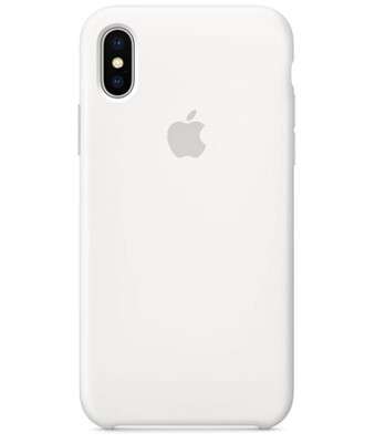 Чехол на iPhone XS (Белый) | Silicone Case iPhone XS (White)