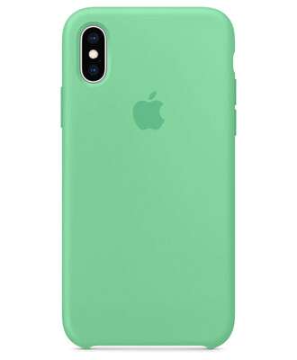 Чохол на iPhone XS (Зелена м'ята) | Silicone Case iPhone XS (Green Mint)