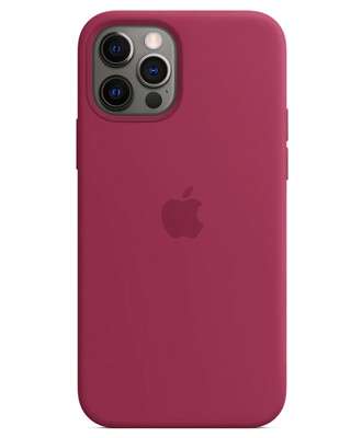 Чохол на iPhone 12 Pro Max (Бордовий) | Silicone Case iPhone 12 Pro Max (Rose Red)