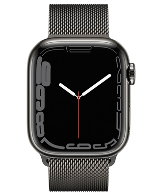 Apple Watch Series 7 41mm Graphite Stainless Steel Case with Graphite Milanese Loop (MKLF3) купити