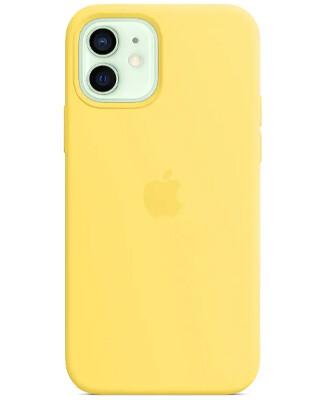 Чохол на iPhone 12 Mini (Yellow) | Silicone Case iPhone 12 Mini (Yellow)