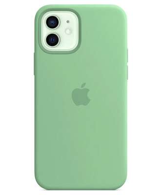 Чохол на iPhone 12 (Зеленая м'ята) | Silicone Case iPhone 12 (Green Mint)