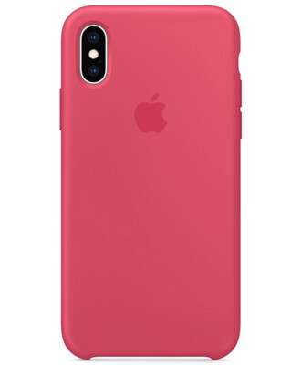 Чехол на iPhone XS (Малиновый) | Silicone Case iPhone XS (Crimson)