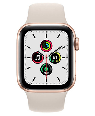 Apple Watch Series SE 40mm Gold with Starlight Sport Band (MKQ03) купити