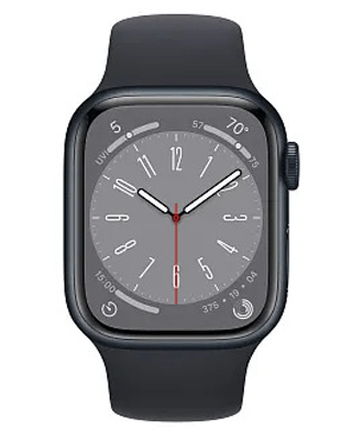 Apple Watch Series 8 45mm Midnight Aluminum Case with Midnight Sport Band (MNP13 /MNUJ3/MNUL3) купити