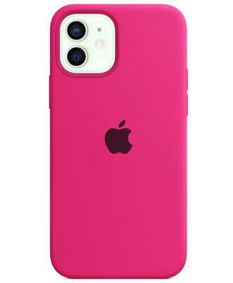 Чехол для iPhone 12 (Розовый неон) | Silicone Case iPhone 12 (Pink Neon)