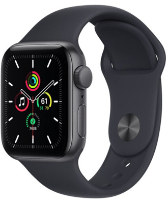 Apple Watch Series SE 40mm Space Gray with Midnight Sport Band (MKQ13)