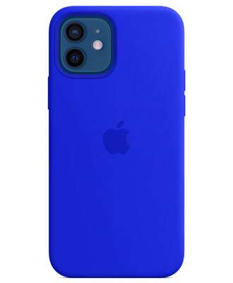 Чохол на iPhone 12 Pro (Синій неон) | Silicone Case iPhone 12 Pro (Blue Neon)