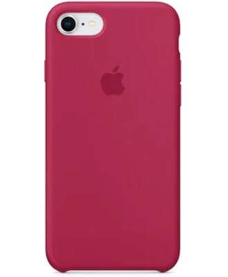 Чехол на iPhone 7 (Бордовый) | Silicone Case iPhone 7 (Rose Red)