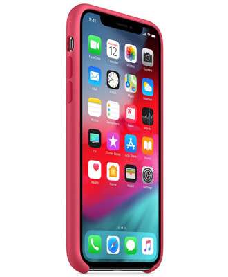Чохол на iPhone X (Малиновий) | Silicone Case iPhone X (Crimson) купити