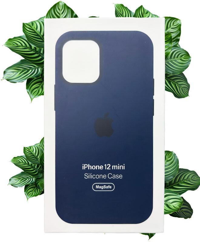 Чехол Apple Silicone Case with MagSafe (Deep Navy) для iPhone 12 Mini на iCoola.ua