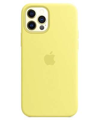 Чохол на iPhone 12 Pro Max (Лимонний) | Silicone Case iPhone 12 Pro Max (Lemon)