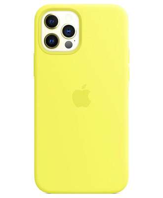 Чохол на iPhone 12 Pro Max (Жовтий) | Silicone Case iPhone 12 Pro Max (Yellow)