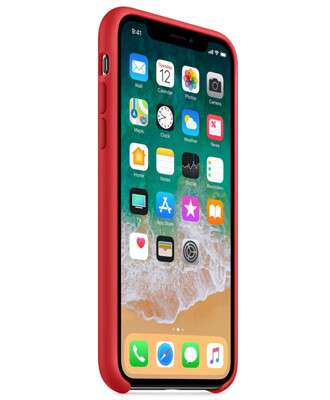 Чехол на iPhone X (Красный) | Silicone Case iPhone X (Red) купить