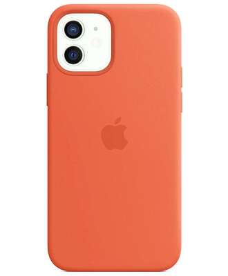Чехол для iPhone 12 (Оранжевый) | Silicone case iPhone 12 (Orange)