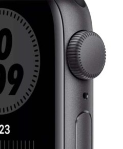 Apple Watch Nike Series 6 40mm Space Gray Aluminium Case with Pure Platinum Black Sport Band (M00T3) на iCoola.ua