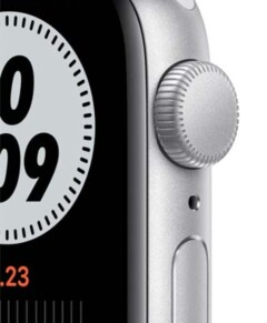 Apple Watch Nike Series 6 44mm Silver Aluminium Case with Pure Platinum Black Sport Band (MG293) на iCoola.ua