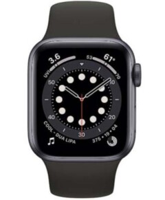 Apple Watch Series 6 40mm Space Gray Aluminum Case with Black Sport Band (MG133) на iCoola.ua