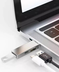 Перехідник WIWU T02 Pro (Type-C to USB-A 3.0 | USB-A 2.0 | USB-C) на iCoola.ua