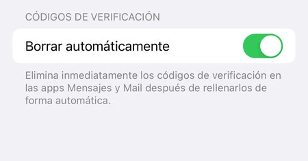 Borrar códigos de doble autenificación
