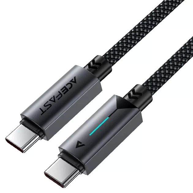 Купити Кабель ACEFAST ACEWIRE PRO USB-C to USB-C 60W 1.2m Black (C19-03)