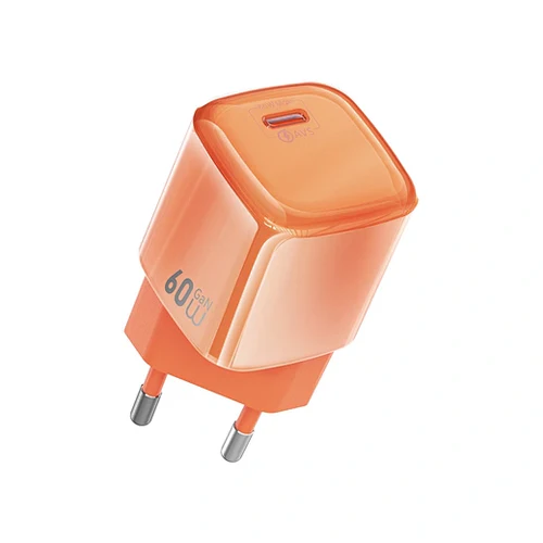 Зарядний пристрій WIWU Jade Dynamic GaN Fast Charger USB-C 60W (WI-G037) Orange