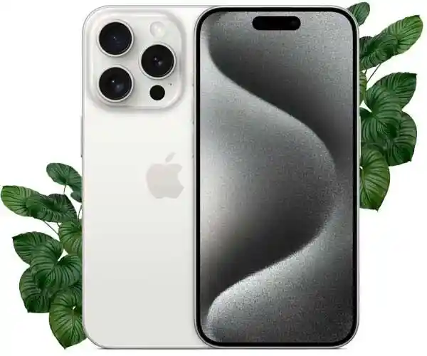 

б/у iPhone 15 Pro 256GB (White Titanium) (Смарт, нова батарея, eSIM)