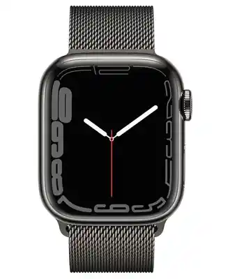Apple Watch Series 7 45mm Graphite Stainless Steel Case with Graphite Milanese Loop (MKJJ3) на iCoola.ua