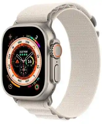 Apple Watch Ultra 49MM Titanium/Starlight Alpine Loop Sport 4G