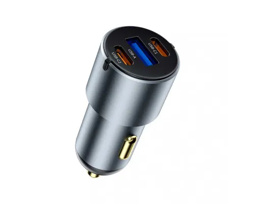 Автомобільний зарядний пристрій WiWU Nano Pro 60W USB-A+2C Fast Car Charger (Wi-CC032)
