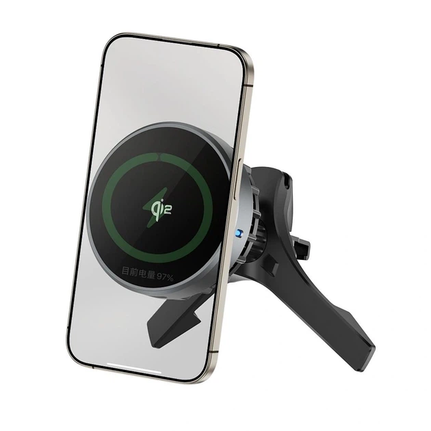 Автотримач WIWU Qi2 Wireless Car Charger 15W Black (CH-319)
