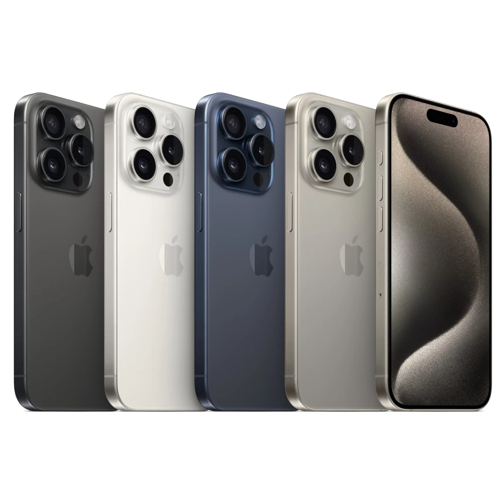 iPhone 15 Pro 1TB (White Titanium) (Эко, стандартная батарея, eSIM) восстановленный, б/у