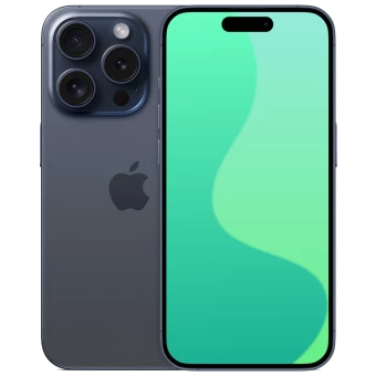 Купить Apple iPhone 15 Pro Max 256GB (Blue Titanium) (Як новий, стандартна батарея, Global) відновлений, б/у Темно-синій