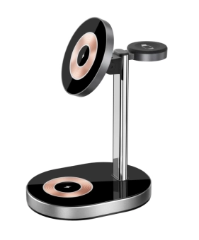 Купити Бездротова Зарядка WIWU (Wi-W003) Light Shadow 3in1 Series (Black)
