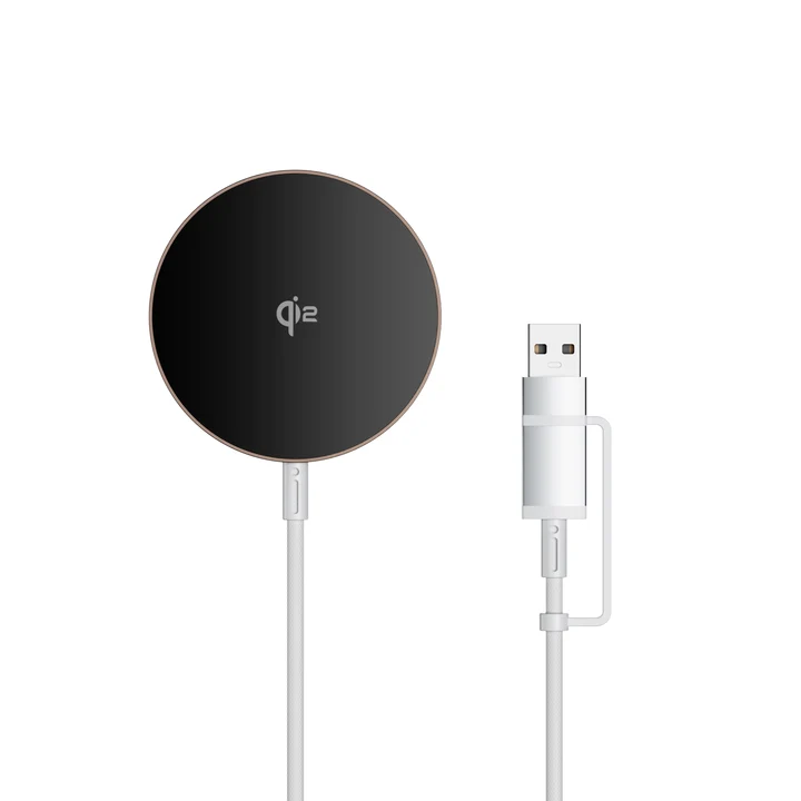 Бездротовий зарядний пристрій WiWU Qi2 Wireless Charger 15W (Wi-W029) White