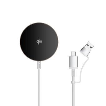 Купити Бездротовий зарядний пристрій WiWU Qi2 Wireless Charger 15W (Wi-W029) White