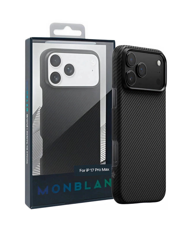 Чохол на iPhone 17 Pro Max Monblan Kevlar Magnetic Black (Чорний)
