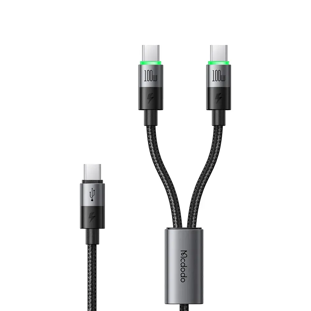 Купити Кабель Mcdodo USB-C to Dual USB-C 100W 2-in-1 1.5m Black (CA-674)