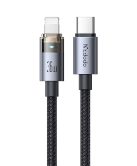 Купити Кабель Mcdodo USB-C to Lightning 36W 1.8m Black (CA-694)