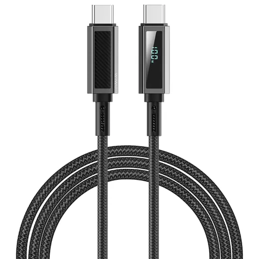 Купити Кабель WIWU Aramid Fiber Warriors Link USB-C to USB-C 100W (Wi-C079) Black