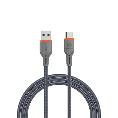 Кабель WIWU FlameGuard Series USB to USB-C 1.2m (Wi-C096) Grey