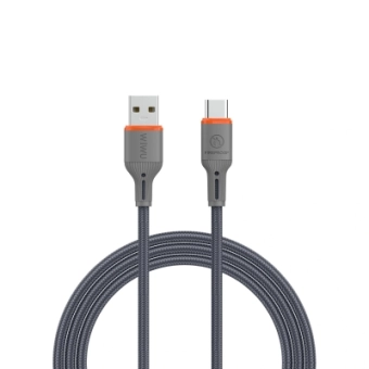 Купити Кабель WIWU FlameGuard Series USB to USB-C 1.2m (Wi-C096) Grey Сірий