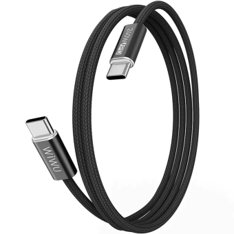 Купити Кабель WIWU Essen Data Cable USB-C to USB-C 240W 1.5m (Wi-C101) Black