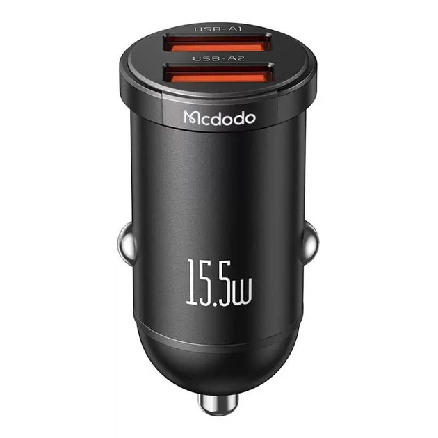 Автомобильное зарядное устройство для Mcdodo Cool 2xUSB 15.5W (CC-295) Black