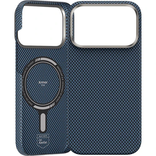 Чехол на iPhone 17 Pro ArmorTint Kevlar (Blue)