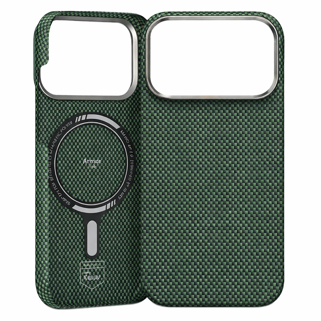 Чехол на iPhone 17 Pro ArmorTint Kevlar (Green)
