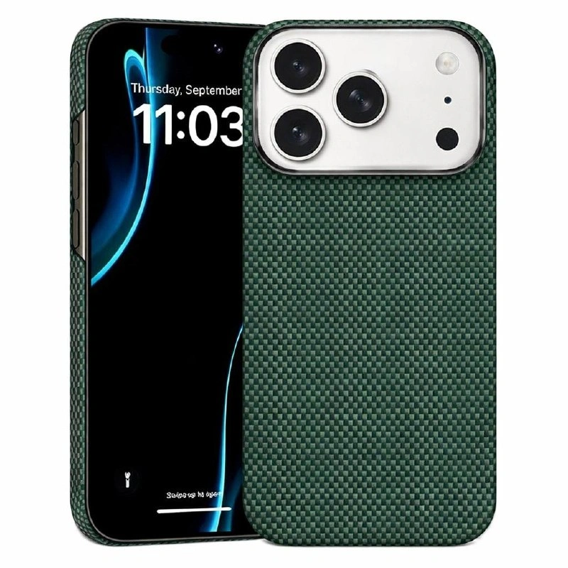 Чехол на iPhone 17 Pro ArmorTint Kevlar (Green)