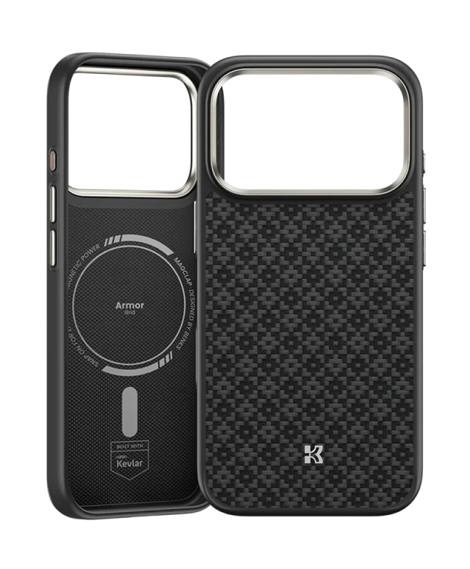 Чехол на iPhone 17 Pro ArmorGird Benks Kevlar Black